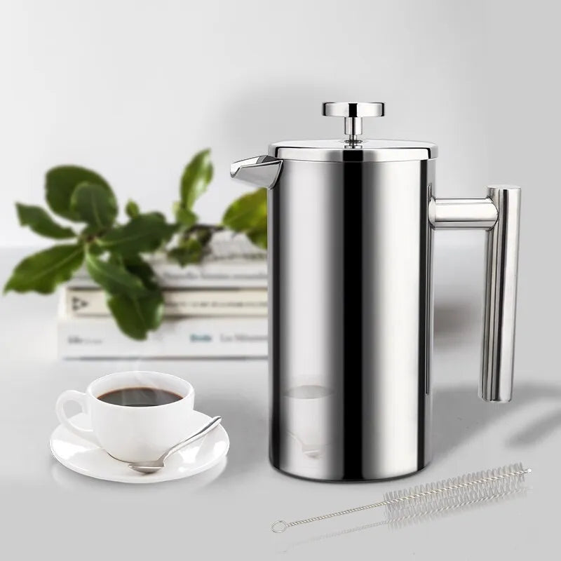 French Steel Press Coffee Maker